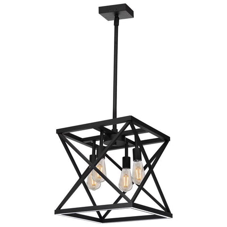 Feit Matte Black 4 lights Pendant Light