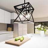 Feit Matte Black 4 lights Pendant Light