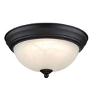 Westinghouse 4.75 in. H X 11 in. W X 11 in. L Bronze Black LED Ceiling Light Fixture