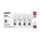 Satco A19 E26 (Medium) LED Bulb Tunable White/Color Changing 40 Watt Equivalence 4 pk