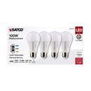 Satco A19 E26 (Medium) LED Bulb Tunable White/Color Changing 100 Watt Equivalence 4 pk