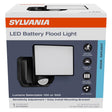 Sylvania Motion-Sensing Battery Powered LED Black Security Floodlight