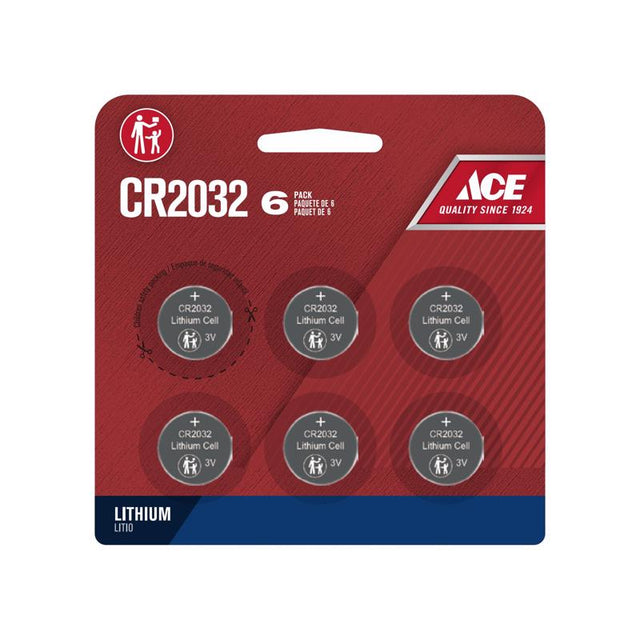 Ace 3-Volt Lithium Batteries 6 pk Carded