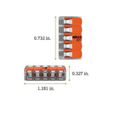 Wago 5 Port Lever Wire Connector 10 pk