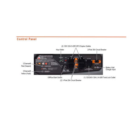 Generac 9200 W Gas Portable Generator Kit (Battery & Charger)