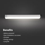 Feit 12.5 in. L White Battery Powered LED Under Cabinet Light Strip 320 lm