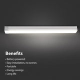 Feit 14.5 in. L White Battery Powered LED Under Cabinet Light Strip 290 lm