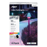 Feit Plug In/Remote 6 W LED Smart-Enabled Pathway Light 4 pk