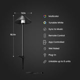 Feit Plug In/Remote 6 W LED Smart-Enabled Pathway Light 4 pk