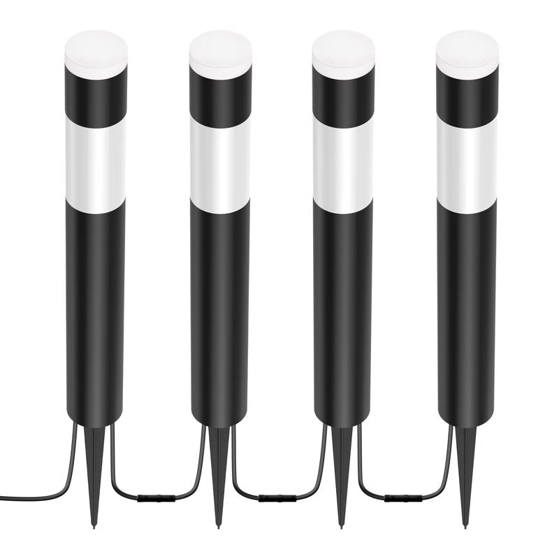 Feit Black Plug In/Remote 6 W LED Pathway Light 4 pk