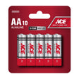 Ace AA Alkaline Batteries 10 pk Carded