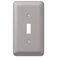 Amerelle Devon Brushed Nickel 1 gang Steel Toggle Wall Plate 1 pk