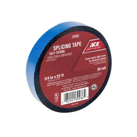 Ace 3/4 in. W X 22 ft. L Blue Rubber Splicing Tape