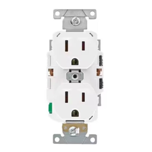 Leviton 125 V White Outlet 1 pk