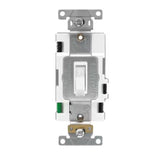 Leviton Lever Edge 20 amps Toggle Switch White 1 pk