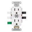 Leviton Lever Edge 20 amps 125 V White Outlet 10 pk