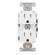 Leviton Lever Edge 15 amps 125 V White Outlet 5-15R 1 pk