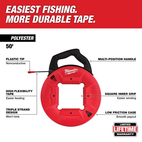 Milwaukee 50 ft. L Polypropylene Fish Tape