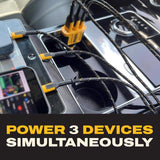 DEWALT 3 Port USB Car Charger