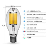 Feit 175 W ED28 HID Bulb 6000 lm Cool White High Lumen 1 pk