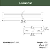 ETI 100 W 6 in. 0 lights LED Wraparound Light Fixture