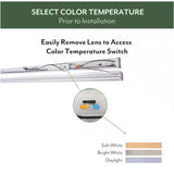 ETI 48 in. L White Hardwired LED Strip Light 2000 lm