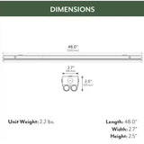 ETI 48 in. L White Hardwired LED Strip Light