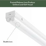 ETI 48 in. L White Hardwired LED Strip Light