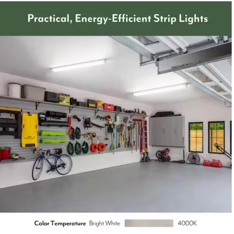 ETI 48 in. L White Hardwired LED Strip Light