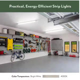 ETI 48 in. L White Hardwired LED Strip Light