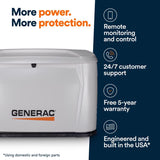 Generac 26000 kW Home Standby Generator Includes 200 amp ats