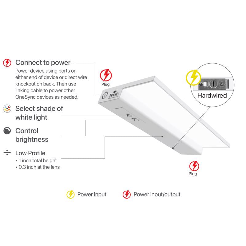 Feit 12 in. L White Hardwired LED Light Bar 750 lm