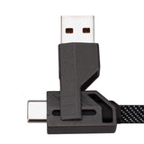 Monster Just Hook It Up USB 4-in-1 Multi-Charge & Sync Cable 4.9 ft. Black/Gray