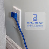 Globe Electric 6 ft. L 2 outlets Power Strip with USB Ports Blue