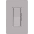 Lutron Diva Gray 150 W Rocker Dimmer Switch 1 pk