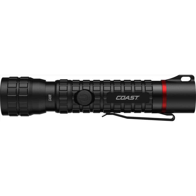 Coast 1000 lm Black LED Rechargeable Flashlight 18650 Battery