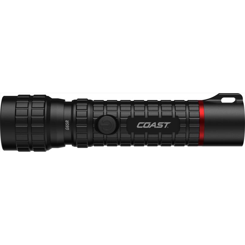 Coast 1500 lm Black LED Rechargeable Flashlight 2000mAh Battery