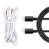 Diamond Visions Assorted Braided Cord USB-C to USB-C Cable For All Smartphones 6 ft. L