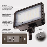 Feit Dusk to Dawn Hardwired LED Bronze Floodlight