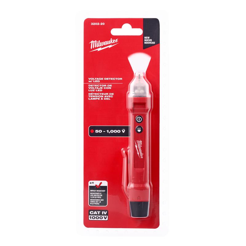 Milwaukee 50-1000 V Voltage Detector w/LED 1 pk