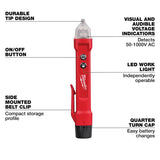 Milwaukee 50-1000 V Voltage Detector w/LED 1 pk