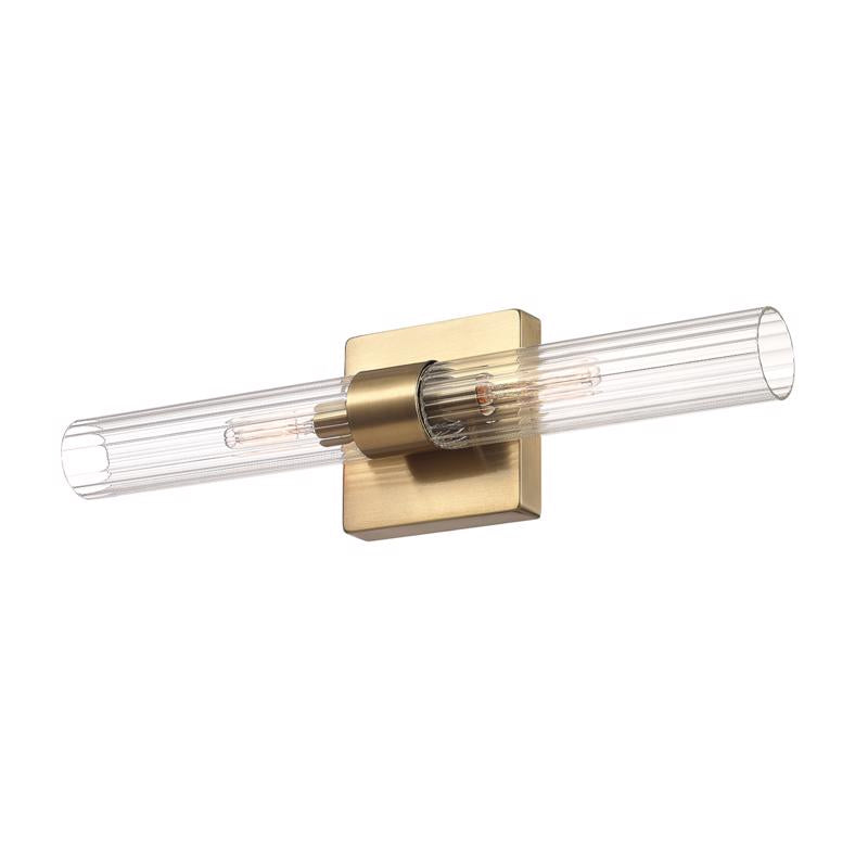 Globe Electric Brushed Brass Bronze 2 lights LED Vanity Light Wall Mount