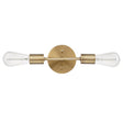 Globe Electric Matte Bronze 2 lights Incandescent Vanity Light Wall Mount