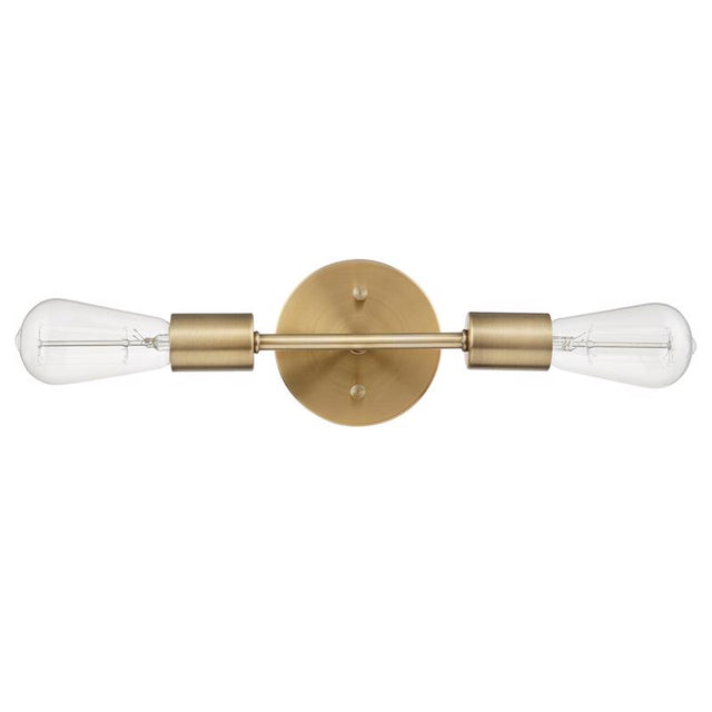 Globe Electric Matte Bronze 2 lights Incandescent Vanity Light Wall Mount