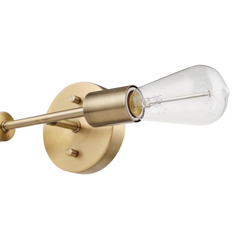 Globe Electric Matte Bronze 2 lights Incandescent Vanity Light Wall Mount