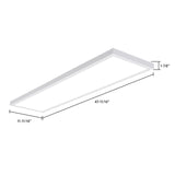 Cooper Lighting Metalux 1.8 in. H X 12.8 in. W X 48.8 in. L White LED Flat Panel Light Fixture