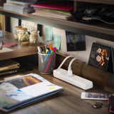 CyberPower 4 ft. L 6 outlets Surge Protector White 600 J