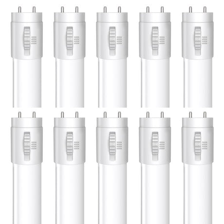 Feit Electric Linear Adjustable White 48 in. Bi-Pin T8 LED Tube 32 Watt Equivalence 10 pk