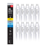 Feit Electric Linear Adjustable White 48 in. Bi-Pin T8 LED Tube 32 Watt Equivalence 10 pk