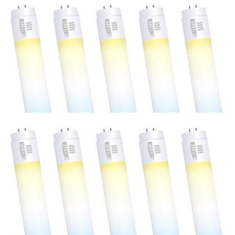 Feit Electric Linear Adjustable White 48 in. Bi-Pin T12 LED Tube 40 Watt Equivalence 10 pk